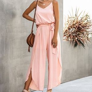 VNeck spaghetti strap jumpsuit